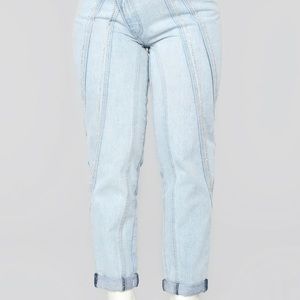 Fashion Nova light It Up Boyfriend Jeans